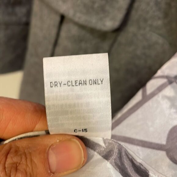 TULLE woman’s grey wool trench coat - Picture 9 of 9